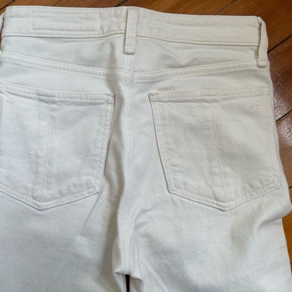 Rag & Bone - Nina High Rise Ankle Flare Cream Jeans - Picture 5 of 9